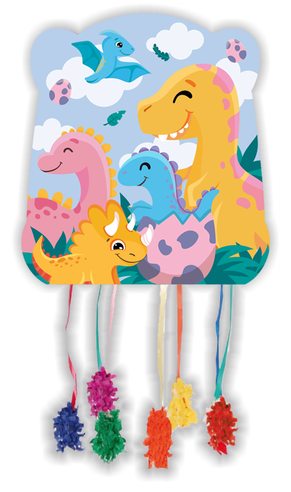 Piñata Dinosaures Rigolos 28 x 33 cm