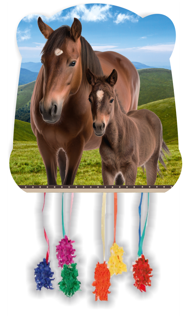 Piñata Cheval et Poney 33 x 28 cm