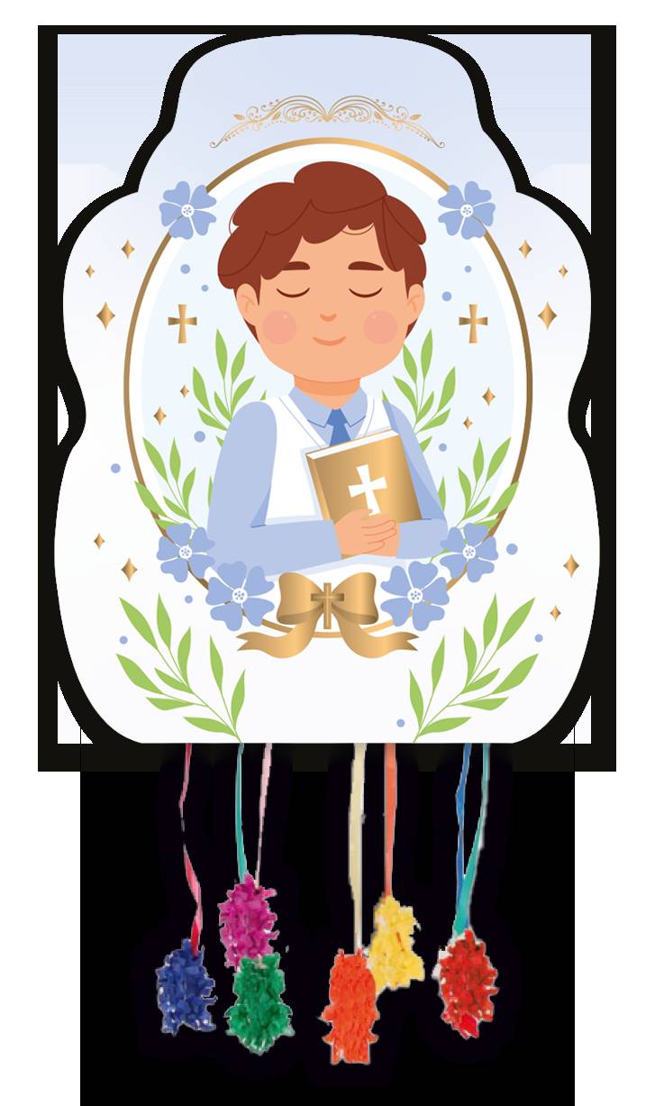 Piñata moyenne 46 x 33 cm Garçon de communion