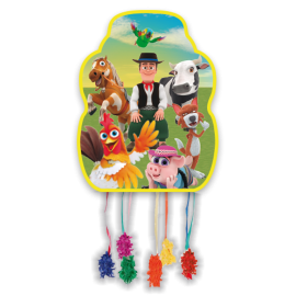 Piñata moyenne La Ferme de Zenon 33 X 46 CM