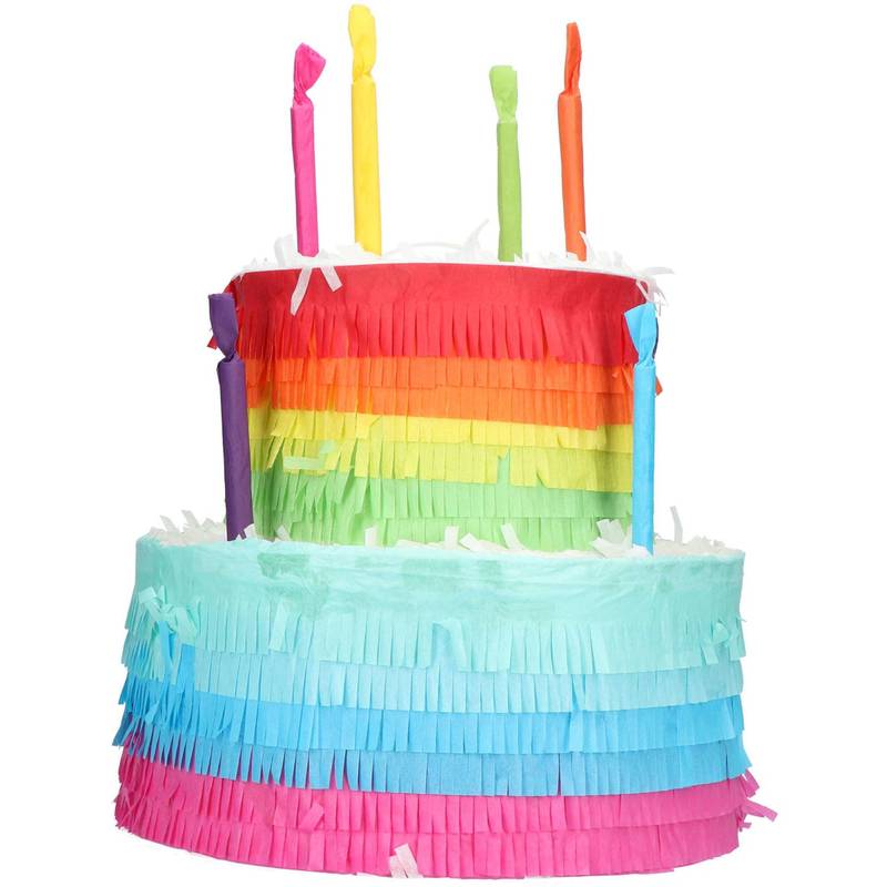 Piñata Gâteau Arc-en-ciel 25x23cm