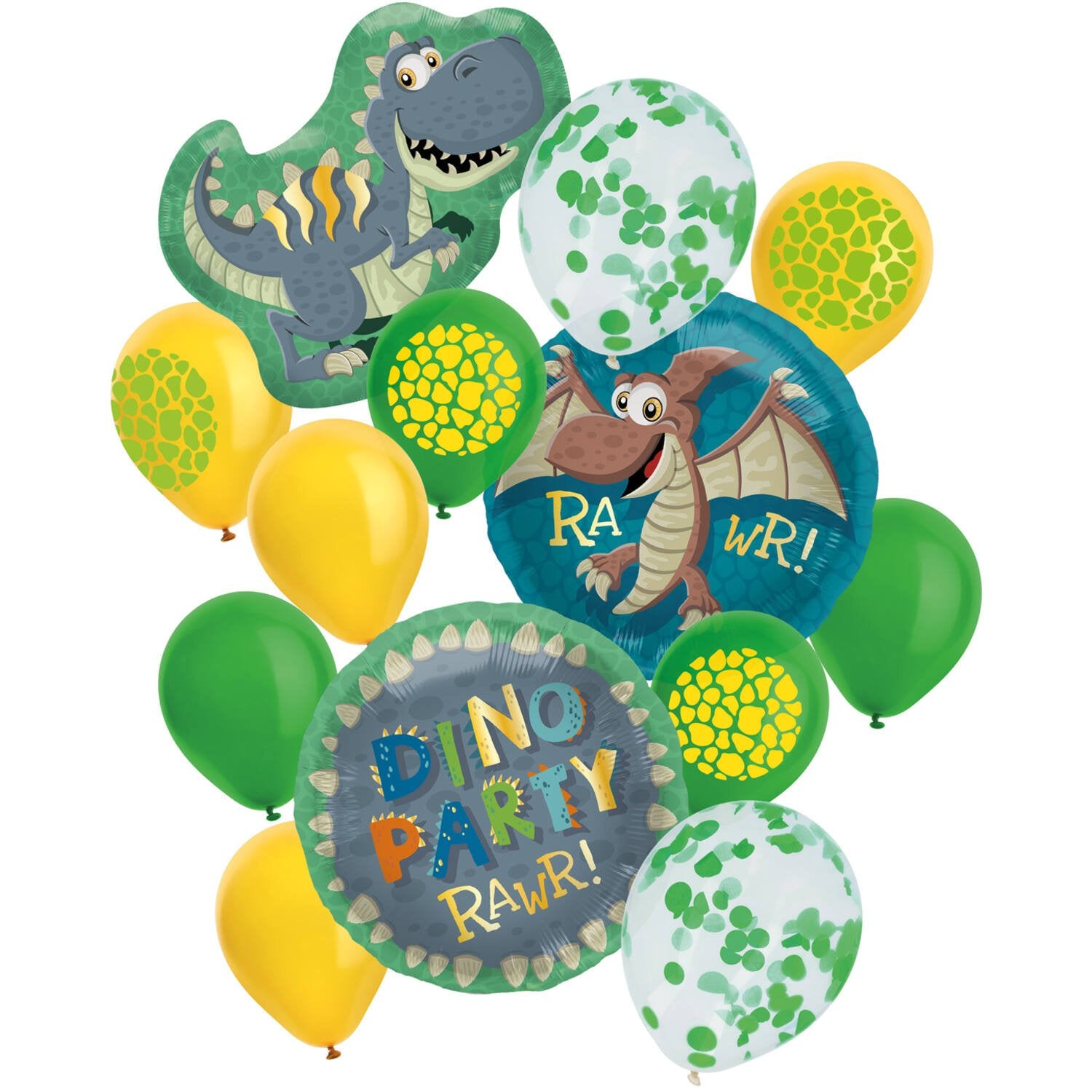 Lot de 13 ballons dinosaures