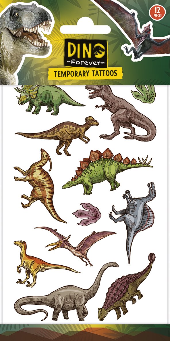 Tatouages ​​de dinosaures jurassiques