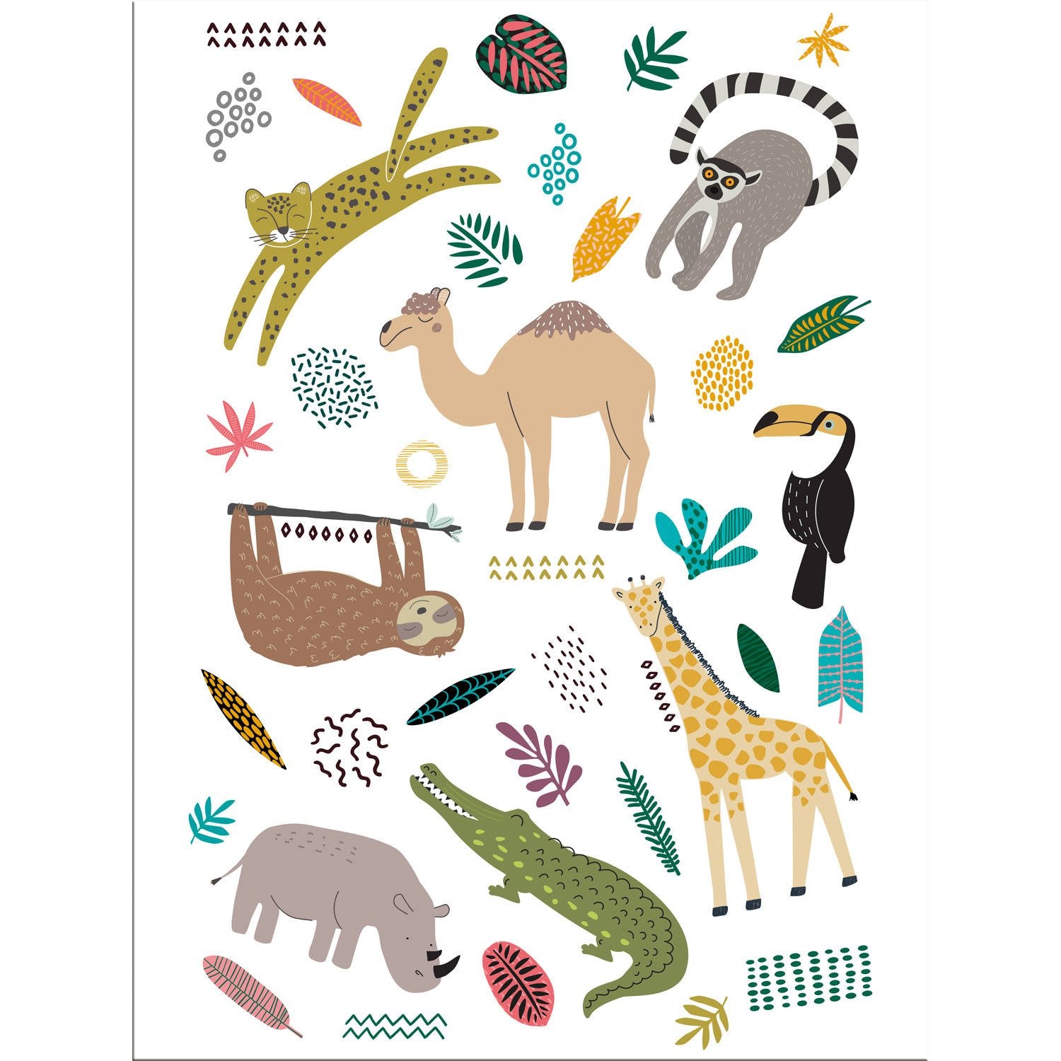 Tatouages ​​d'animaux du zoo