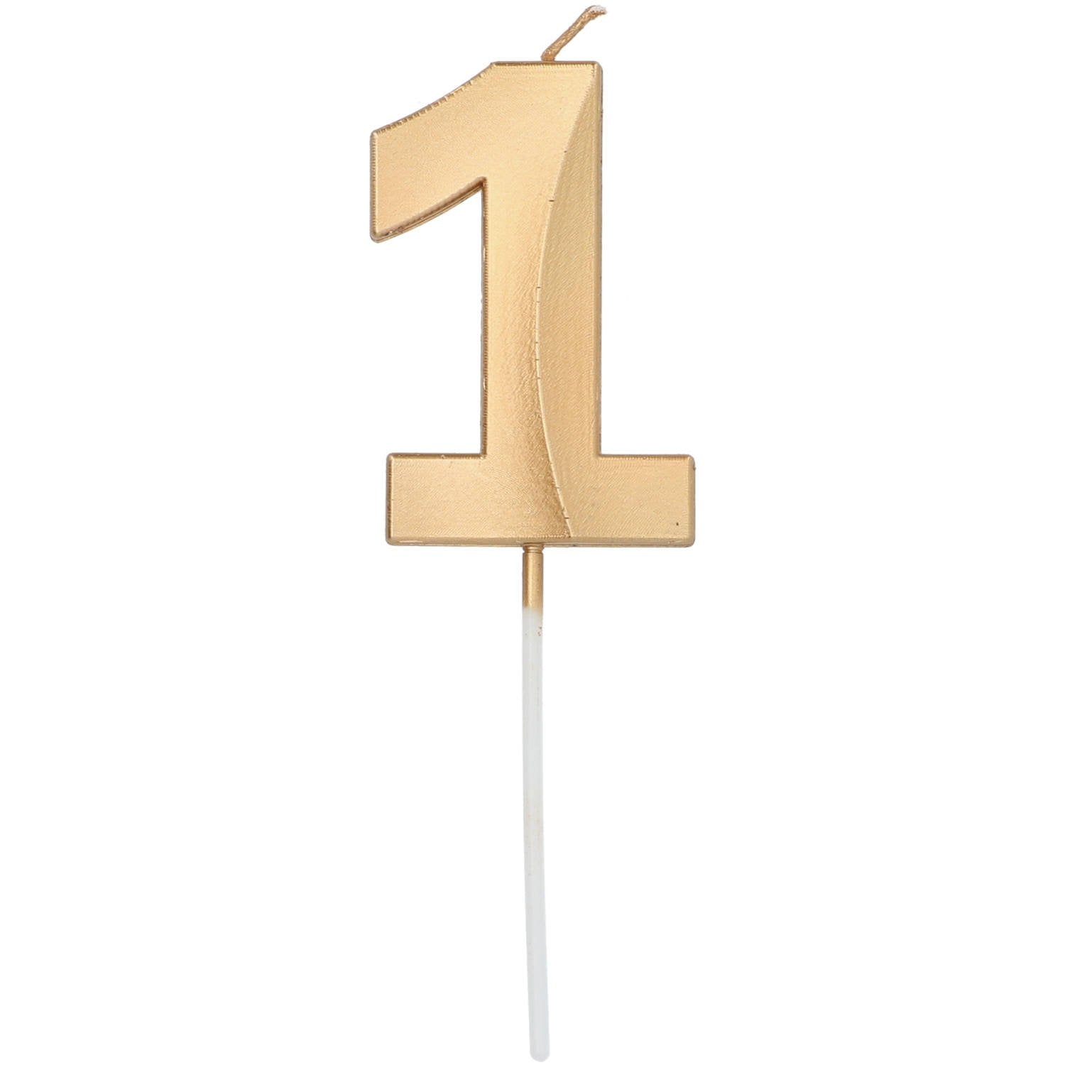 Bougie 1 Support métallique doré 7 cm