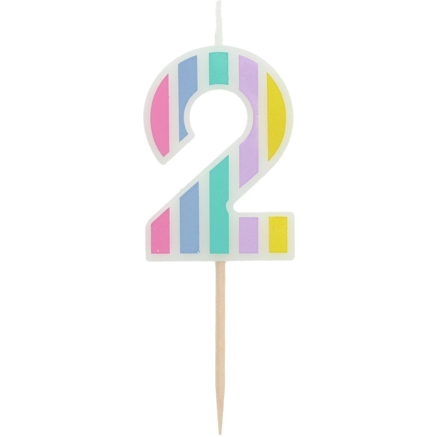 Bougie deux couleurs pastel