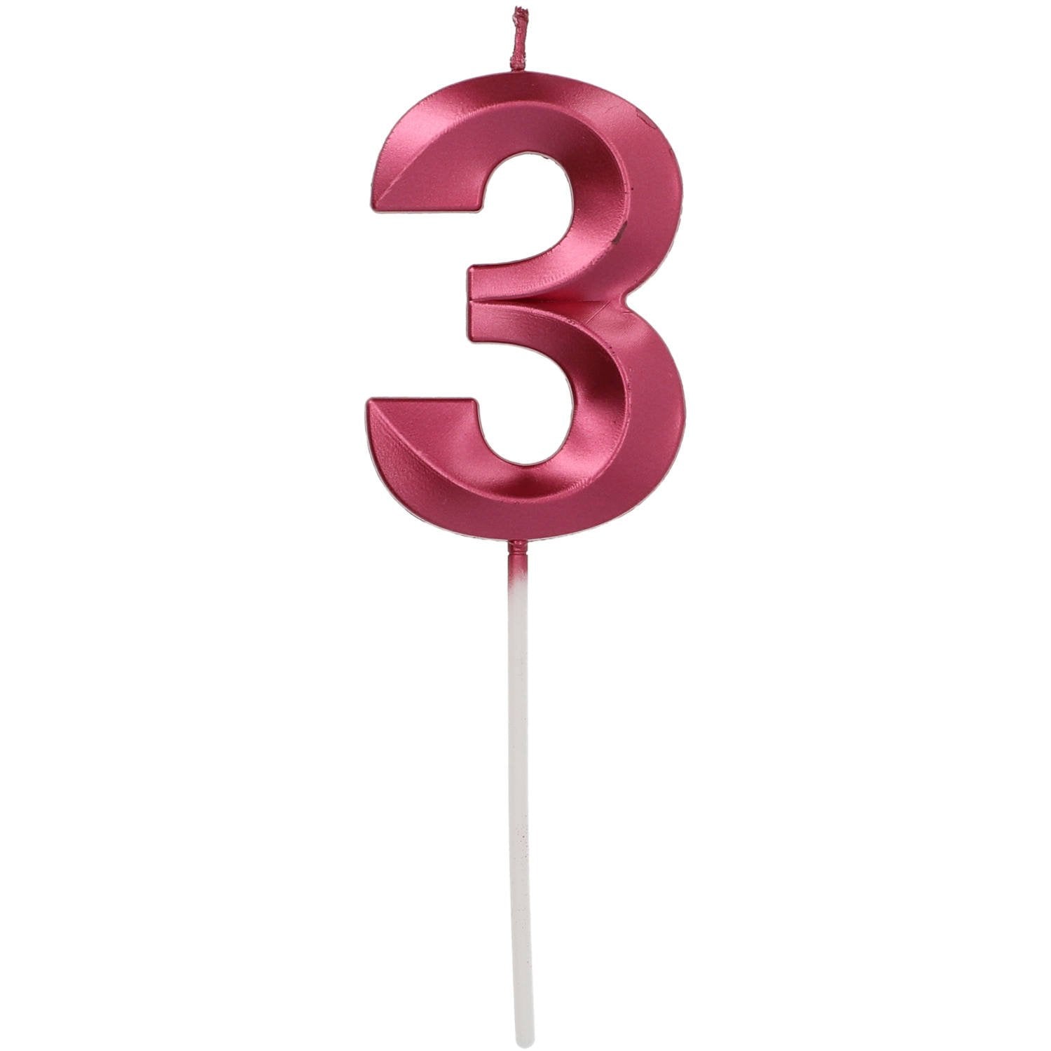 Bougeoir métallique rouge 3 pièces 7 cm