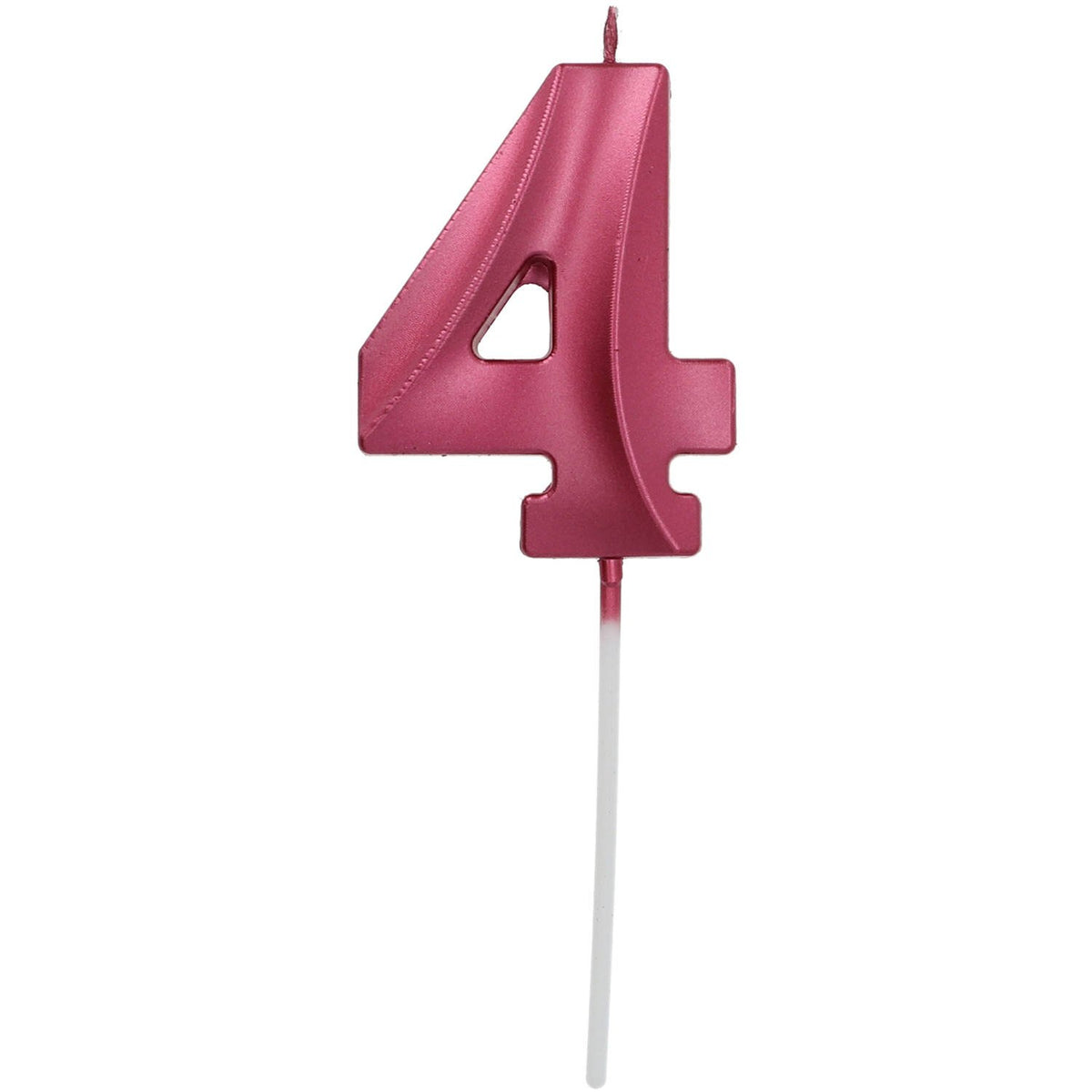 Bougeoir métallique rouge 4 pièces 7 cm