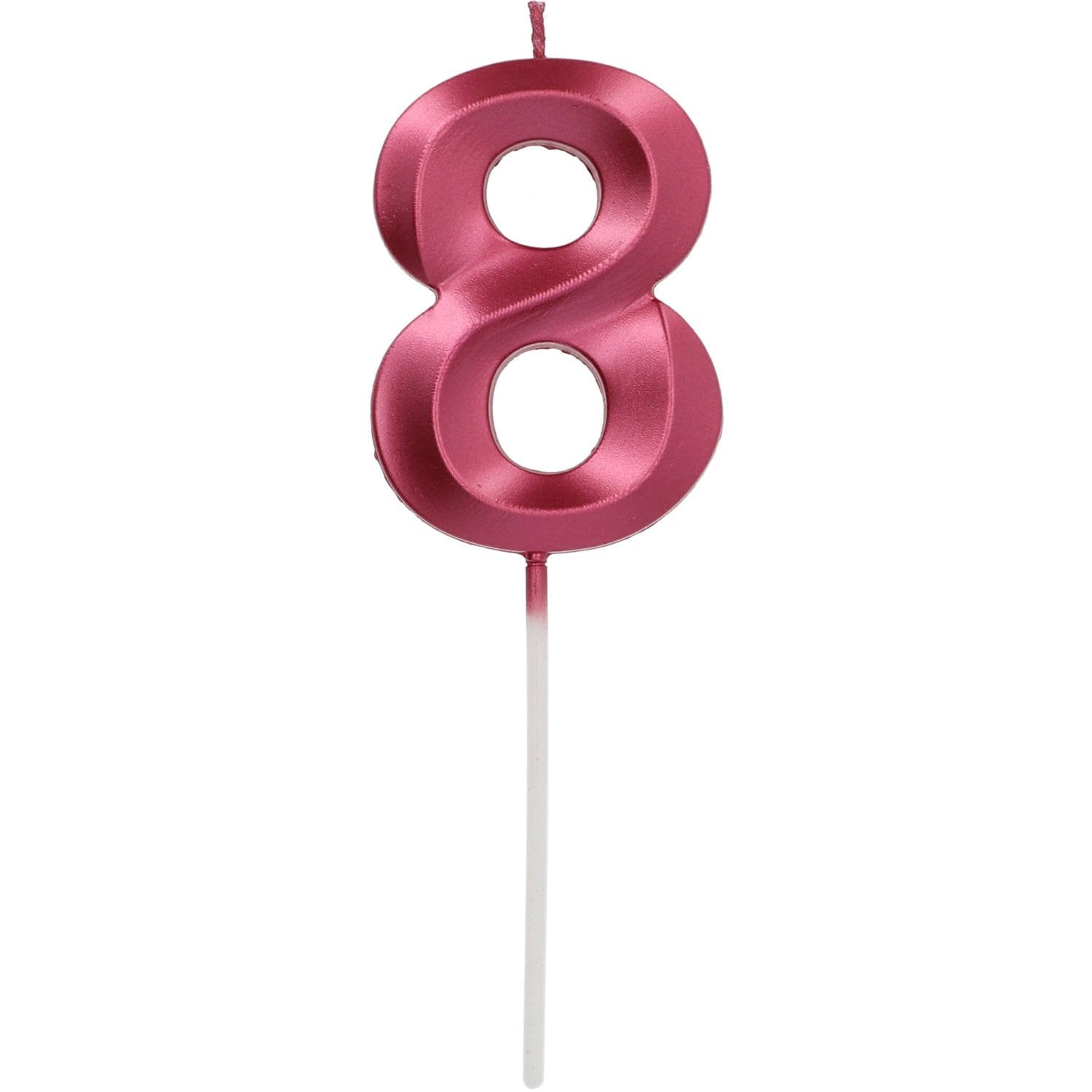 Bougeoir métallique rouge 8 cm
