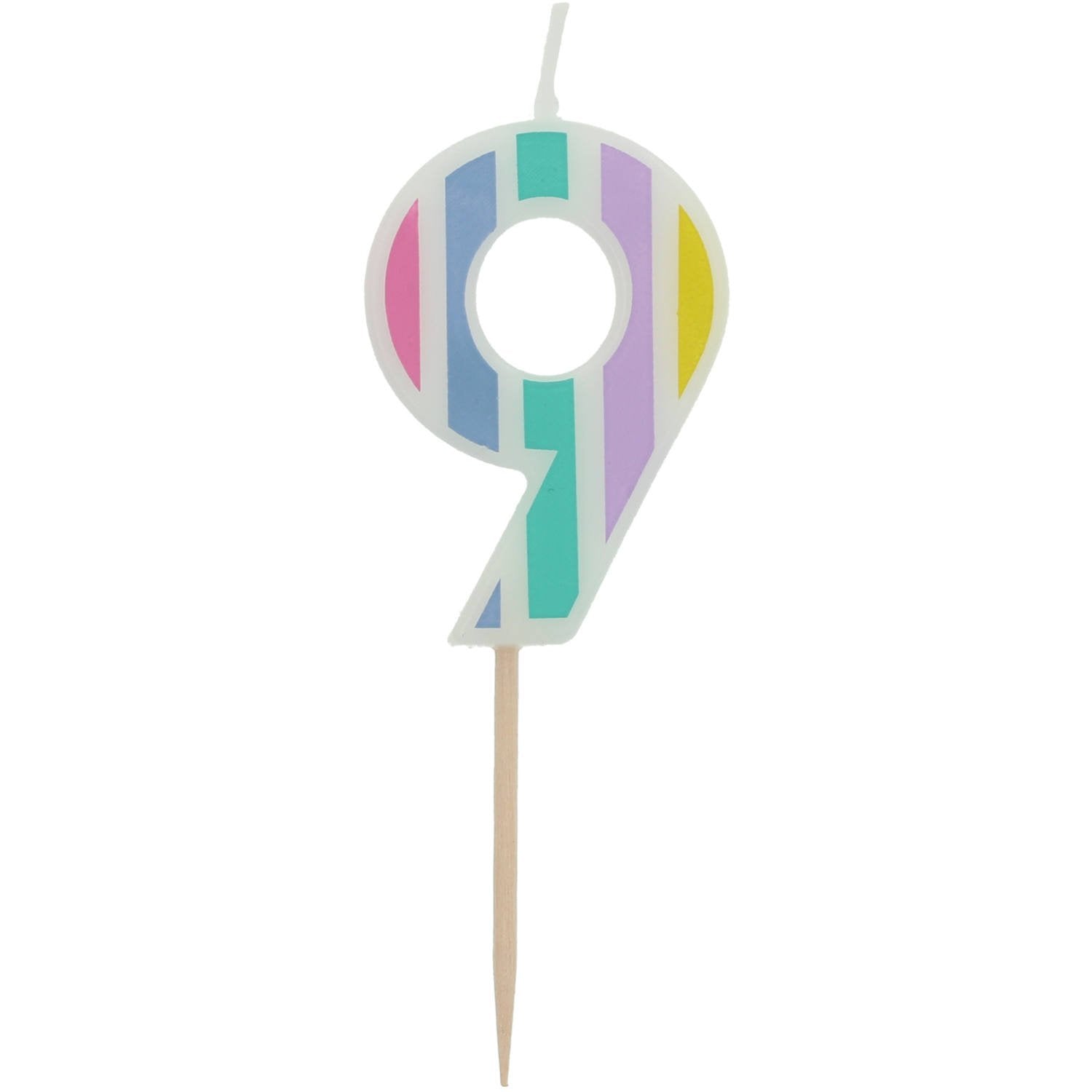Bougie aux 9 couleurs pastel