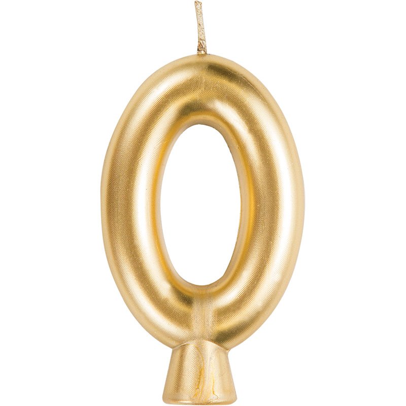 Bougie numéro 0 Or