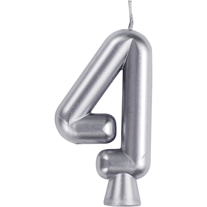 Bougie numéro 4 Argent