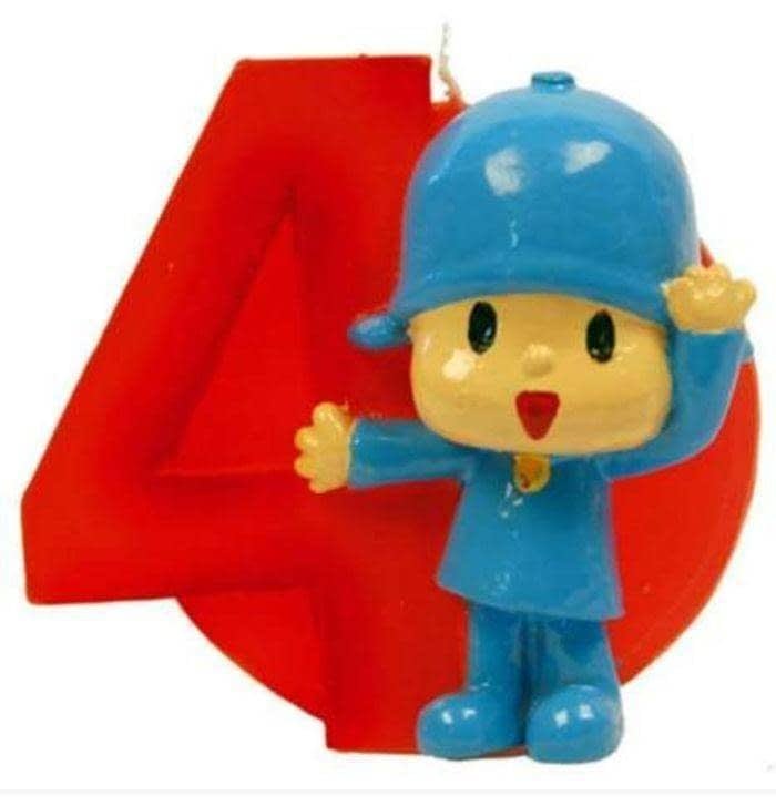 Bougie numéro 4 Pocoyo