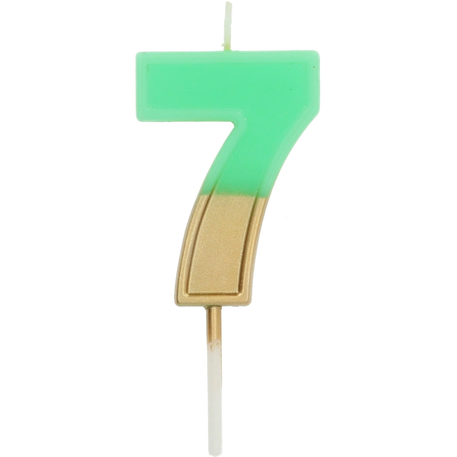 Bougie numéro 7 bicolore 5 cm