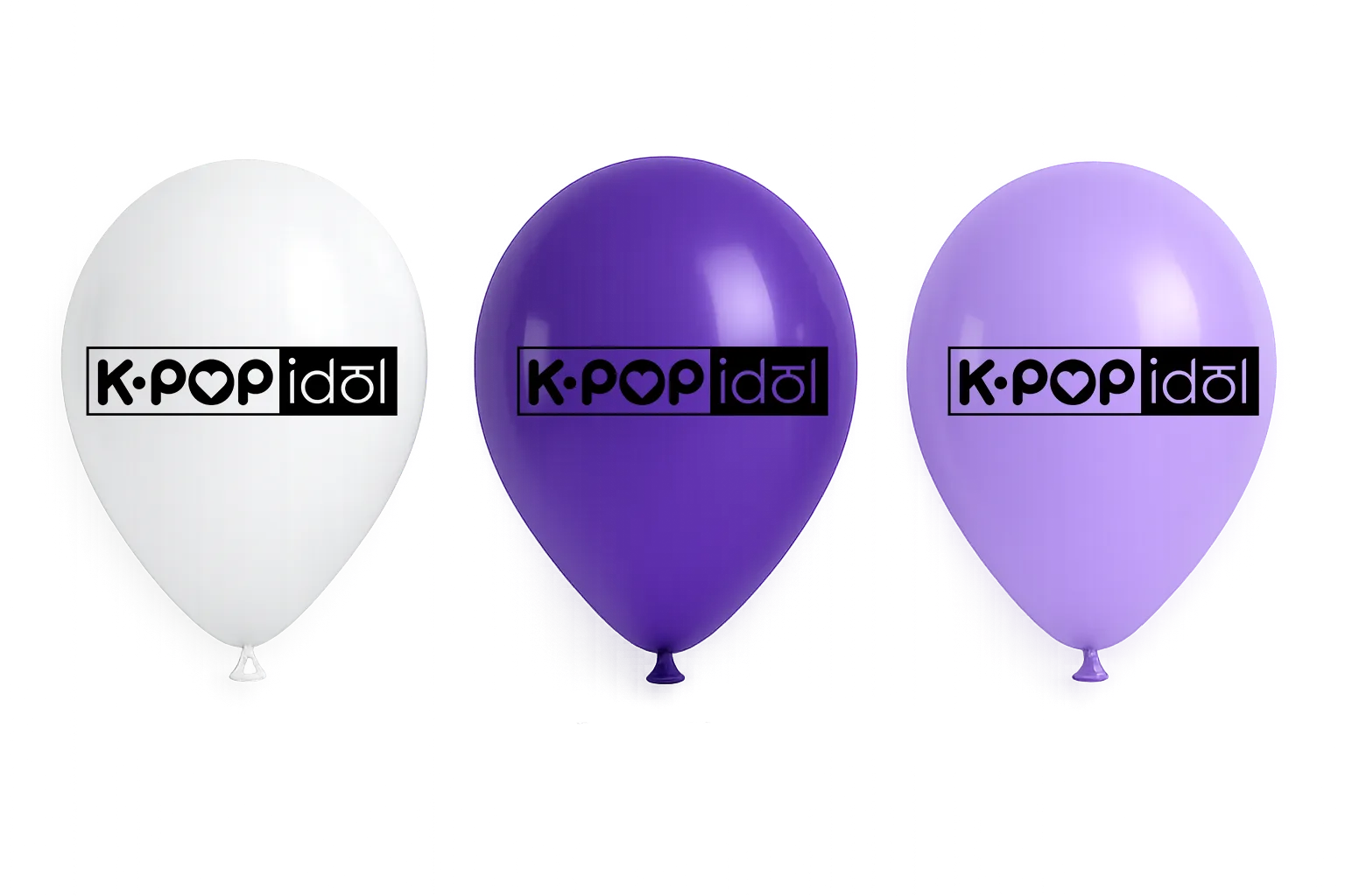 8 Globos Látex K-Pop Idol