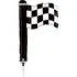 Racing Flag Balloon 21x30cm