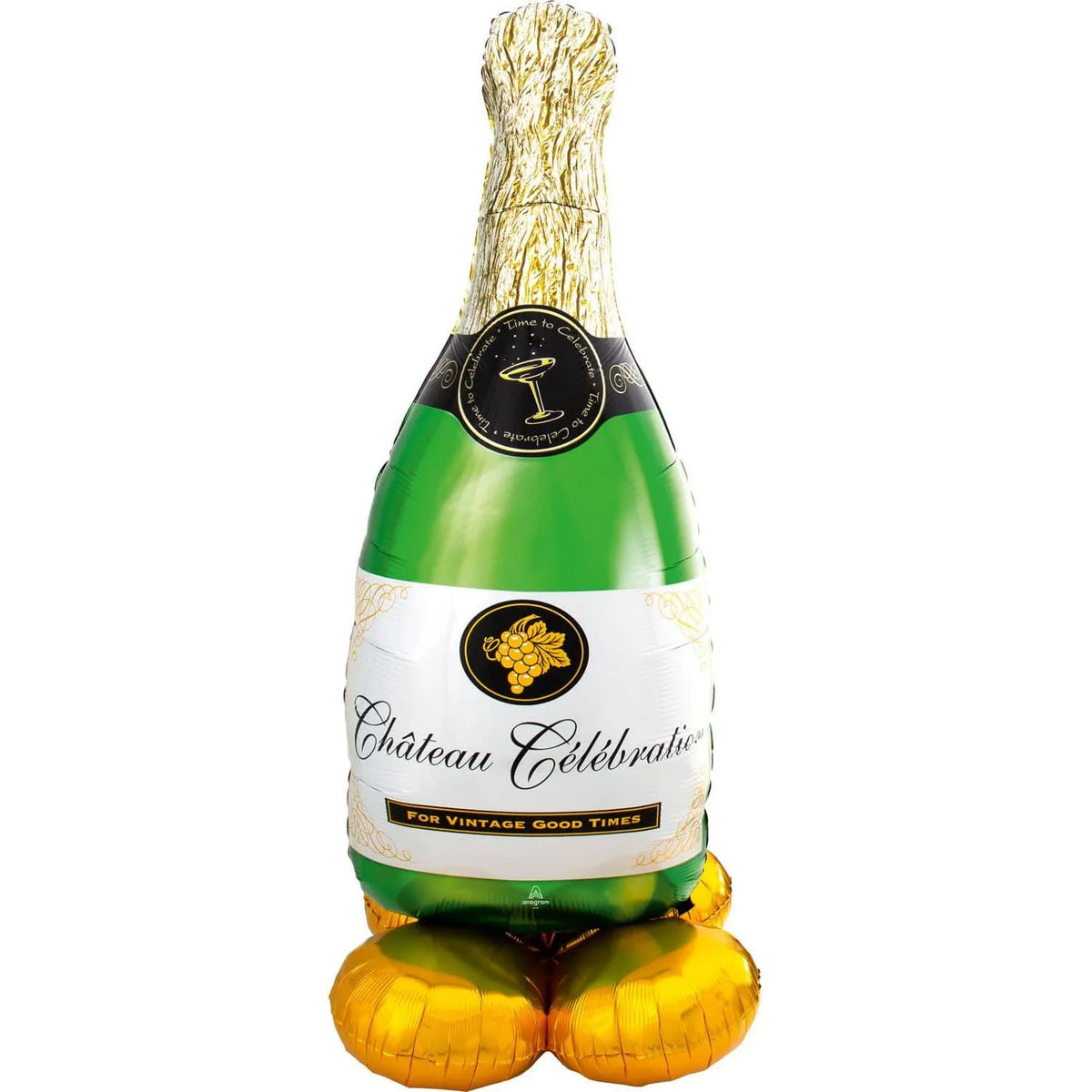 Globo Botella Champagne suelo Airloonz