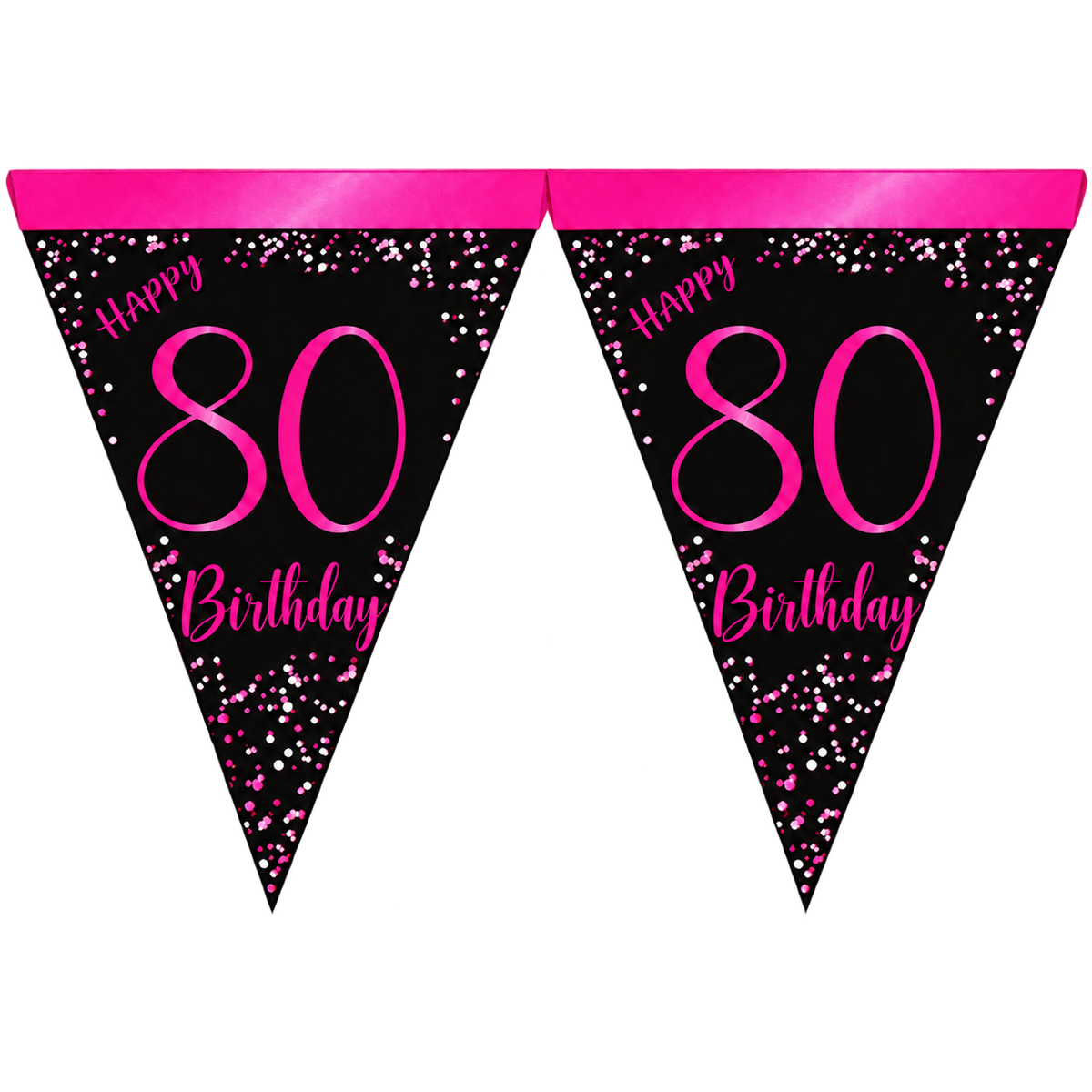 Faixa decorativa Elegant Pink 80 anos 3 m