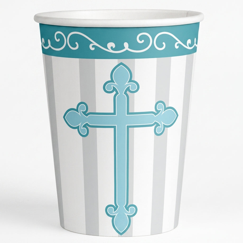 8 verres Divinity Blue 250 ml