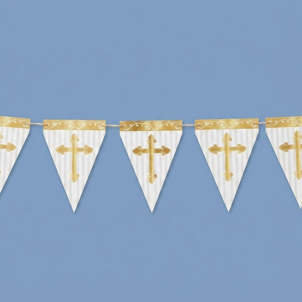 Fanion doré Divinity de 3 mètres