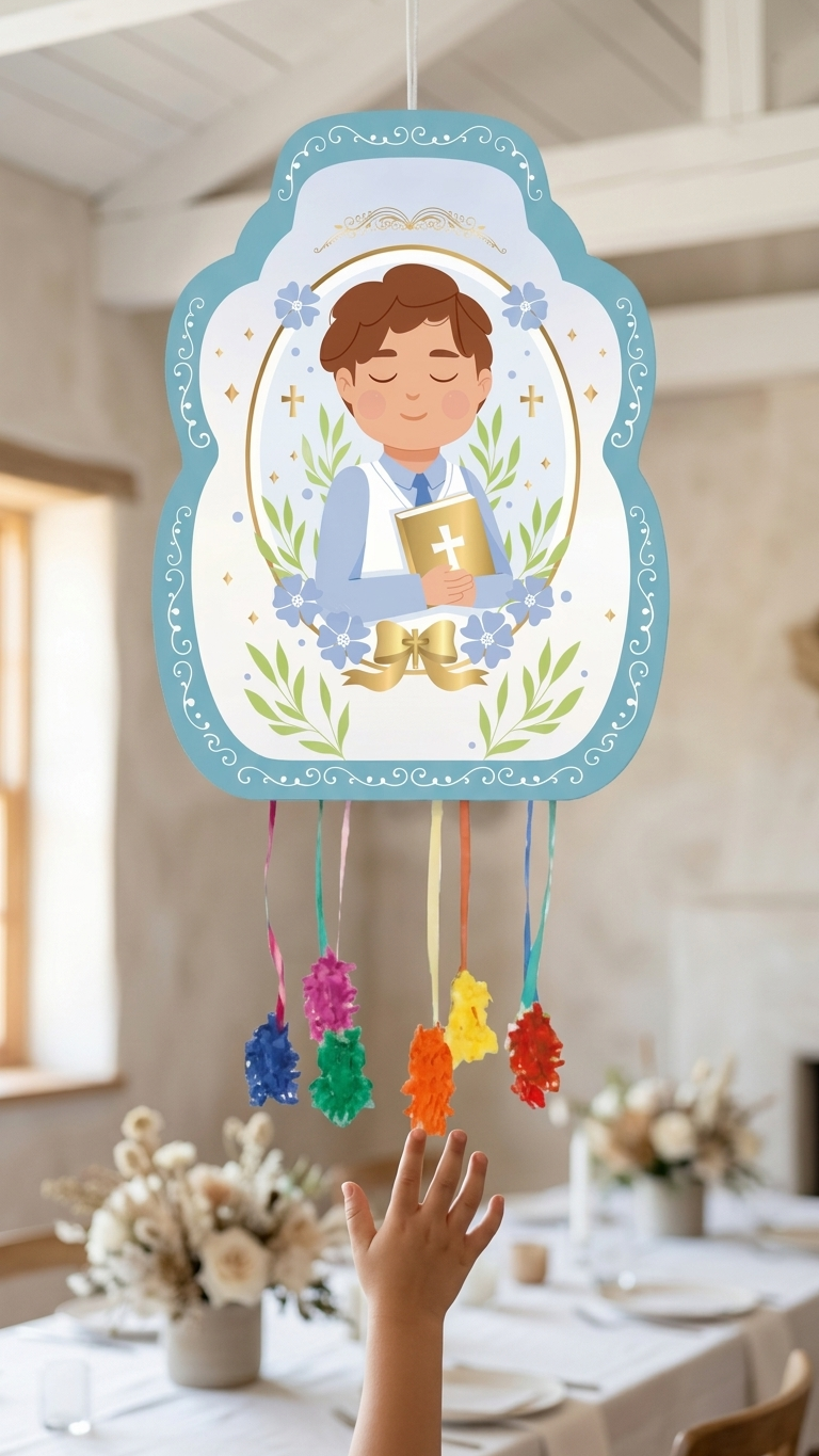Piñata moyenne 46 x 33 cm Garçon de communion